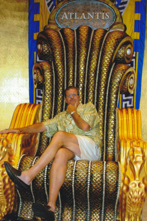 Me in the "Big Daddy" chair in Atlantis