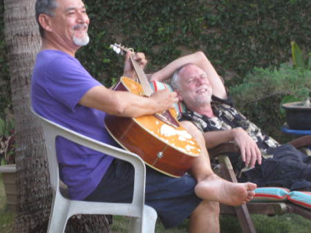 J Vinton plays for Harry at J's home in Hawaii