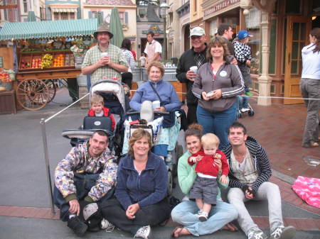 Our families at Disneyland with Mom