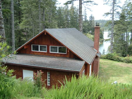 Lake house on the Oregon Coast