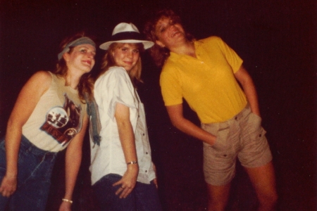 Three friends: Sarah, Anne, Stephanie.