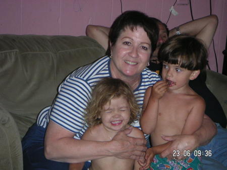 Me , Rebecca and Ethan,my grands