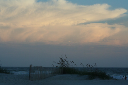 late afternoon at the beach