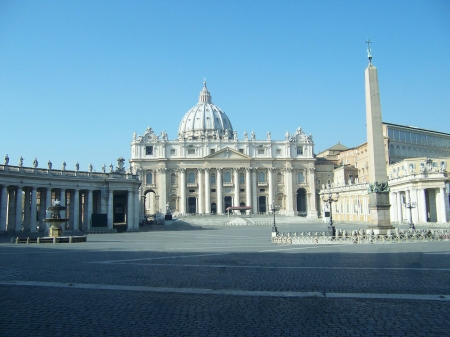 St. Peter's Square and Basillica in Rome