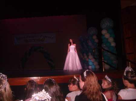 My daughter at the pageant