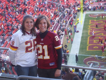 Whitney E. and Michelle Chiles at RedSkins Gam