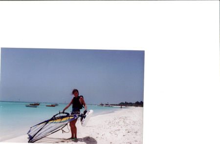 Pstty, windsurfing Aruba