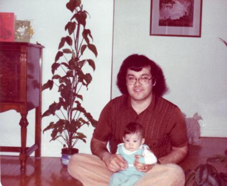 Irving and 6 month old son Andy in 1977