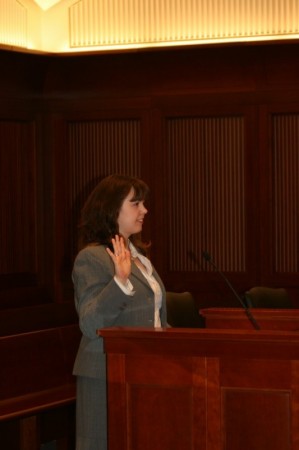 My sister Melissa sworn in as a lawyer in CA