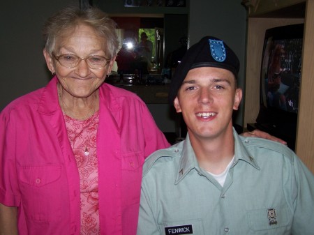 Joshua Ellis Fenwick and his grandmother