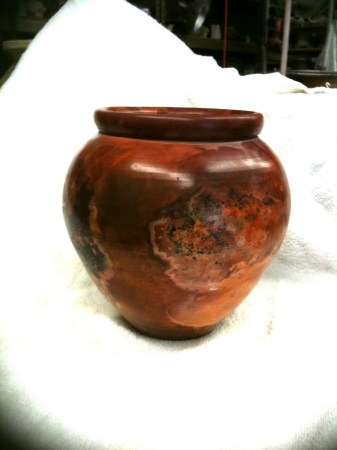 pit fired pot
