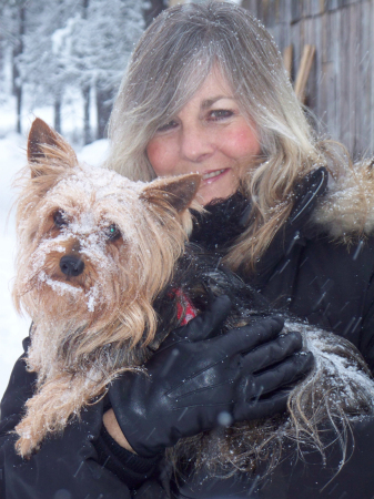 Me and one of my dogs, Sadie.