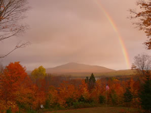 Rainbow over Mt. Washington, NH