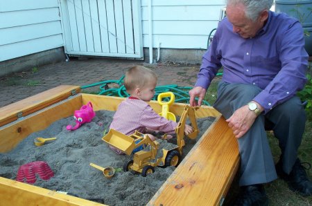 Playing in the sand box