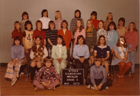 richer elementary mrs allen 5th grade may 1975