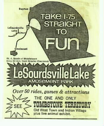 LeSourdsville Lake (1969 newspaper ad)