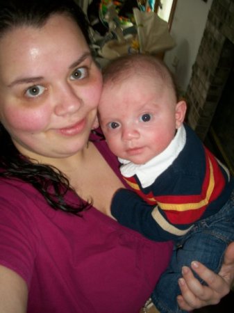 My daughter, Erin and grandson Anthony