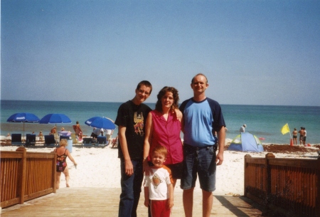 my family at the beach
