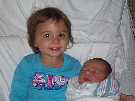 Big Sister Isabella and Baby brother Connor