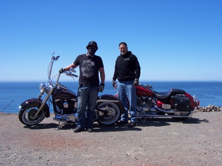 Father & son fun, riding to San Filipe.