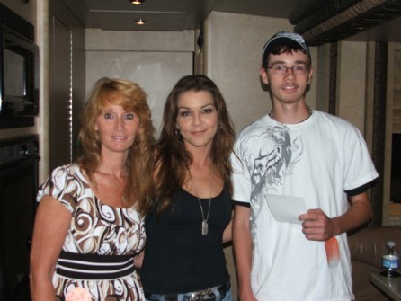 Me, my son and Gretchen Wilson