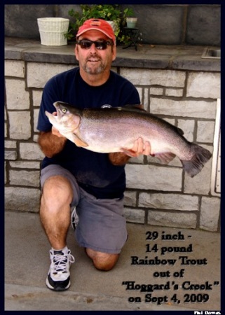 Trout caught at neighbors house on Deer Creek