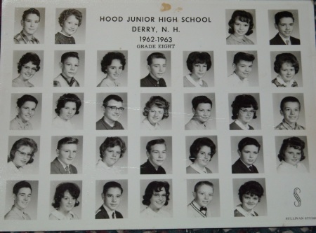 Hood Jr High 1962-63 8th grade