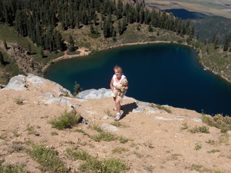 Nicole and the lake!