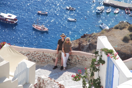 Carrie & Elliott in Greece July 08