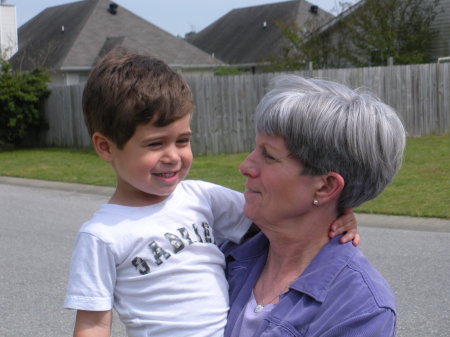 Gabriel and his NaNa on Easter 2009