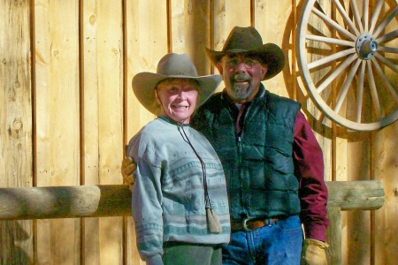 Suzy and husband at the barn