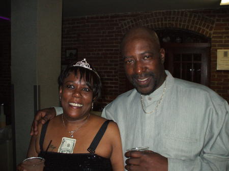 Bonnie and her husband Kevin at her 50th bday