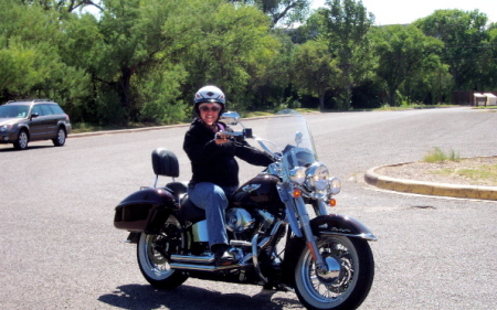 Me and my ride Brandy (Harley Softail Deluxe)