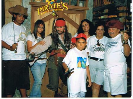 My Family at the Pirate Show in Orlando