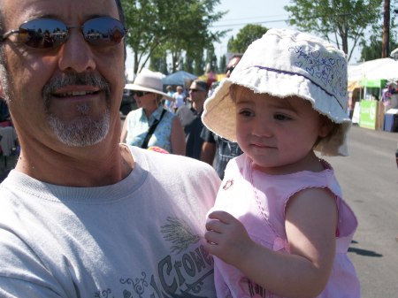 my husband and granddaughter