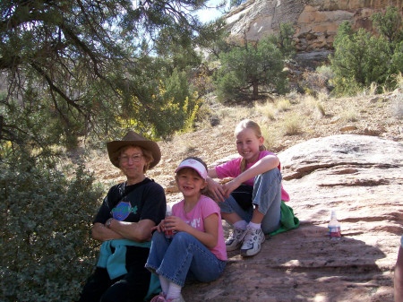 Hiking with great grand daughters