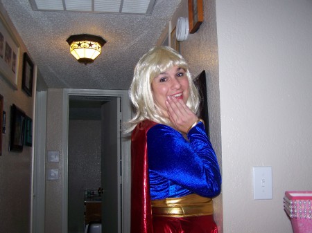 me as Super Girl Halloween 2008