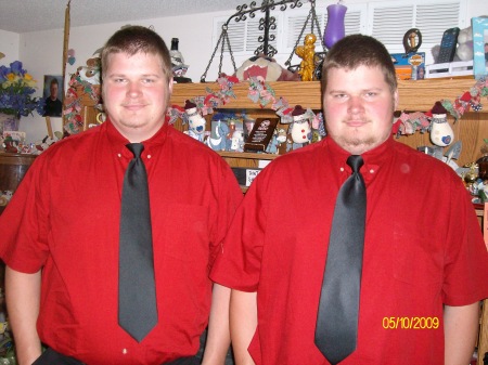 Nick and Joe on Graduation day