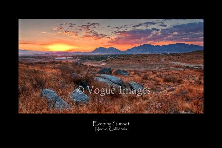 Sunset In Nuevo, Ca.