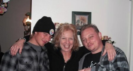 My sons and I New Years Eve 2009