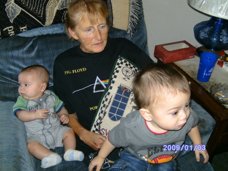 grandma and her two youngest grandsons