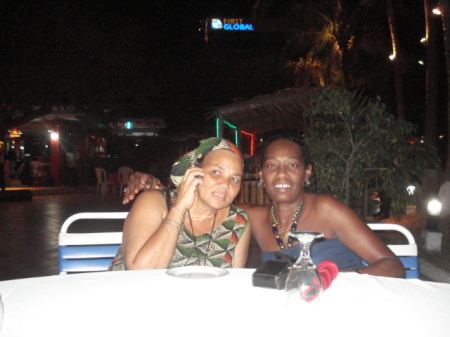 Marcia Elliott and I  in Ja at Hylton 8/09