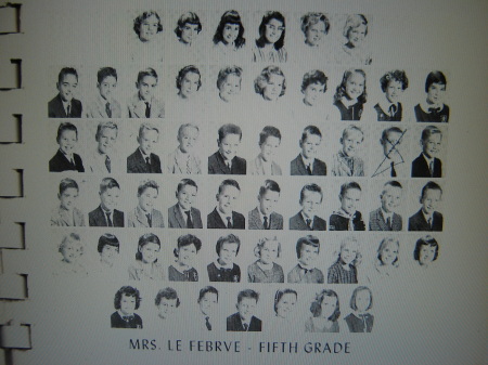 Mrs. LeFebrve-5th grade, taken 1961