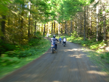 Trail riding with grandkids '07