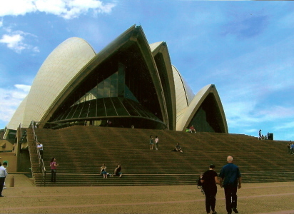 Approaching the front of Sydney Opera House