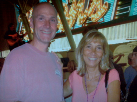 Gracie and Greg at Our Show on Fremont St