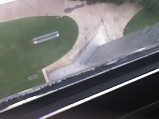 Looking down from the top of the Arch