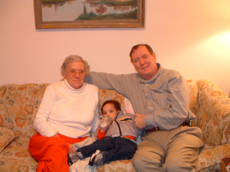 Mom, Caleb & me; Christmas 2003