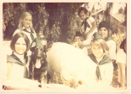 Riding in Conejo Valley Days parade (1968)