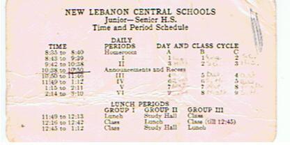1970-1971 school year schedule
